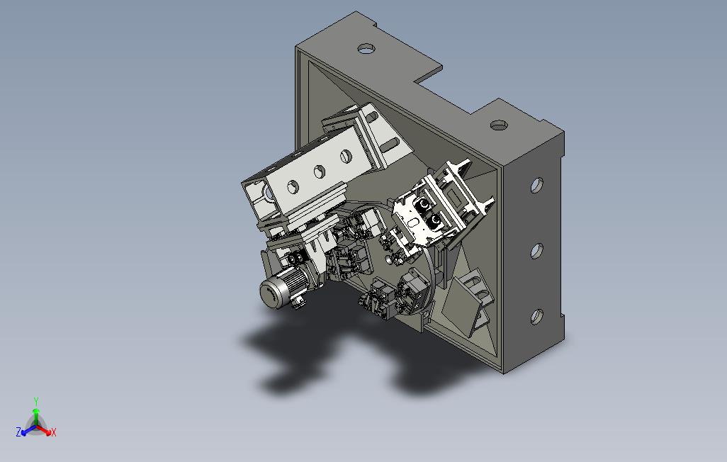轿车门铰链加工设备3D模型_SolidWorks设计