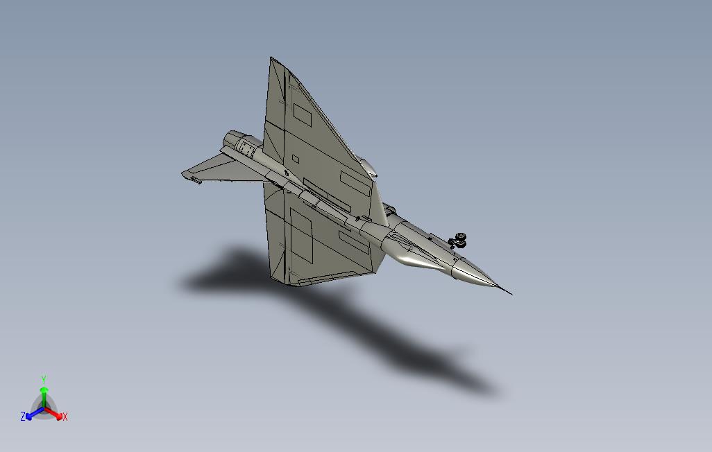 LCAtejas印度轻型战斗机3D图纸igs格式