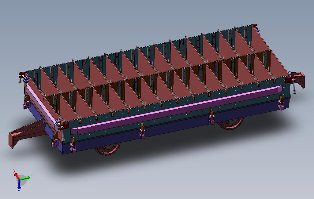 建筑砌块块模具车
