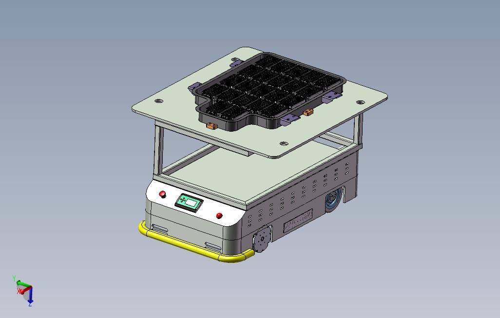 前转后驱AGV_SOLIDWORKS 2016_模型图纸下载 – 懒石网