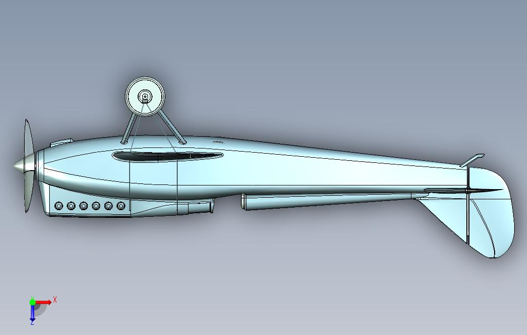 德哈维兰DH-71虎蛾赛车（1920年的飞机）实体模型_Parasolid_模型图纸下载 – 懒石网
