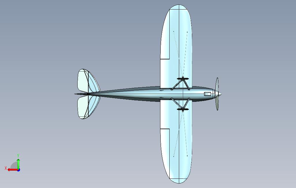 德哈维兰DH-71虎蛾赛车（1920年的飞机）实体模型_Parasolid_模型图纸下载 – 懒石网