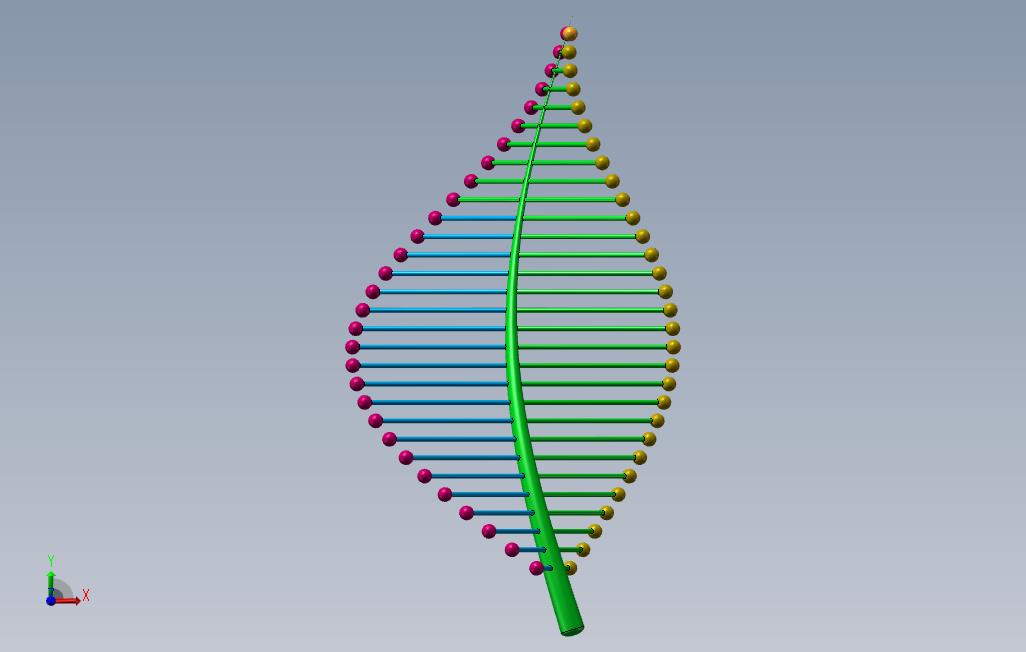 树叶_SOLIDWORKS 2017_模型图纸下载 – 懒石网