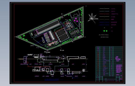 19万污水处理厂总平面图高程图