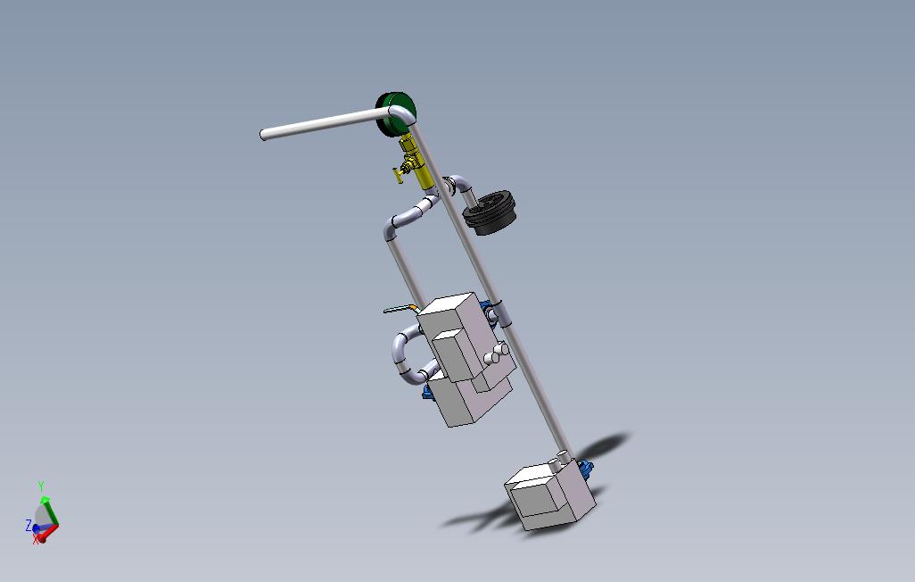 水处理过滤系统3D模型