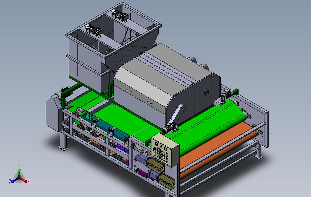 污泥脱水机3D模型