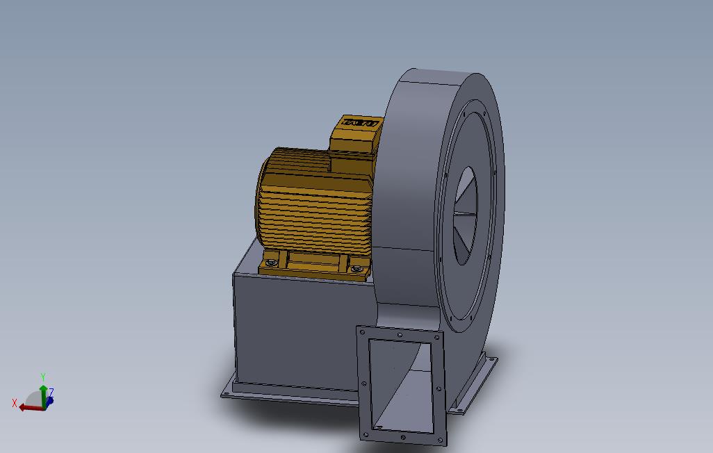 离心风机3D模型