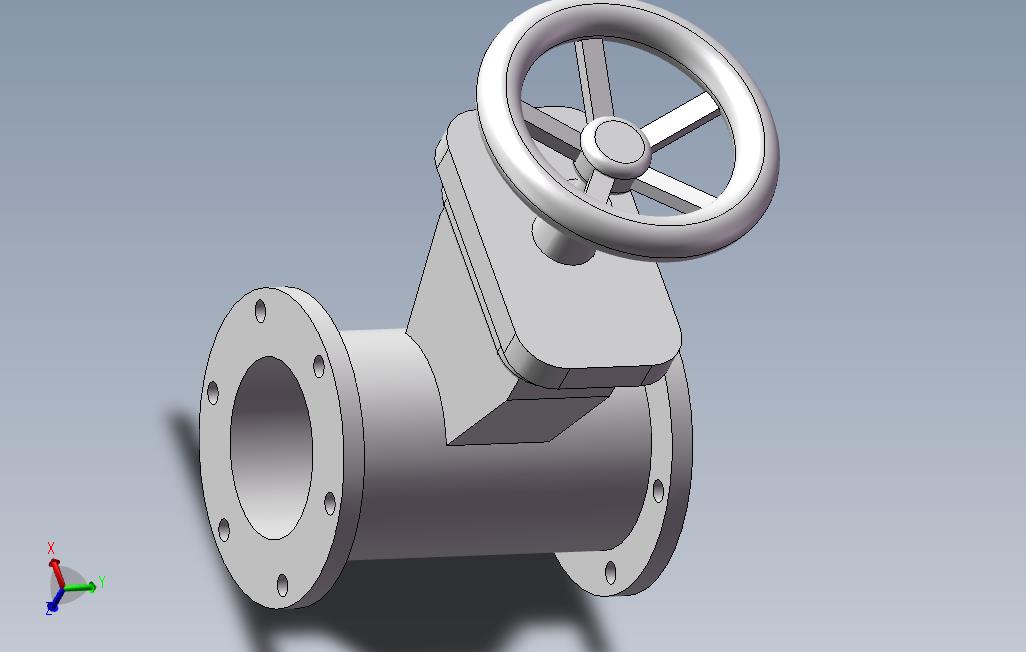 闸阀样体3D模型