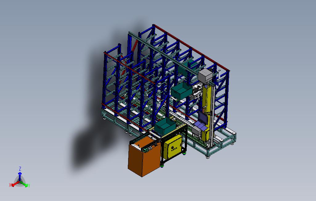 自动化立体仓库3D模型