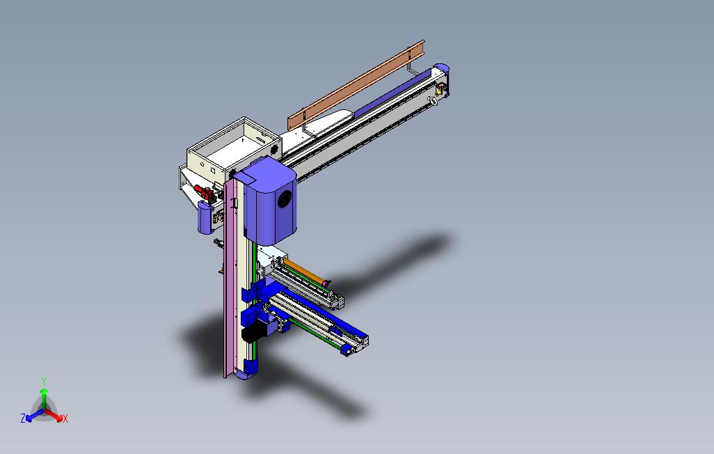 注塑机五轴机械手3D模型