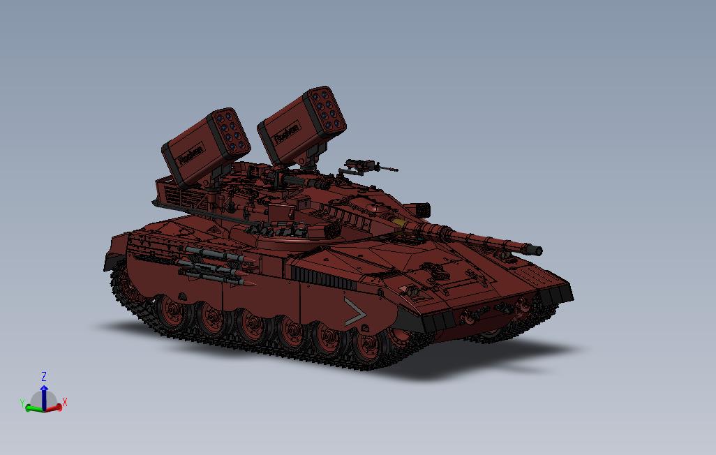 梅卡瓦主战坦克3D模型