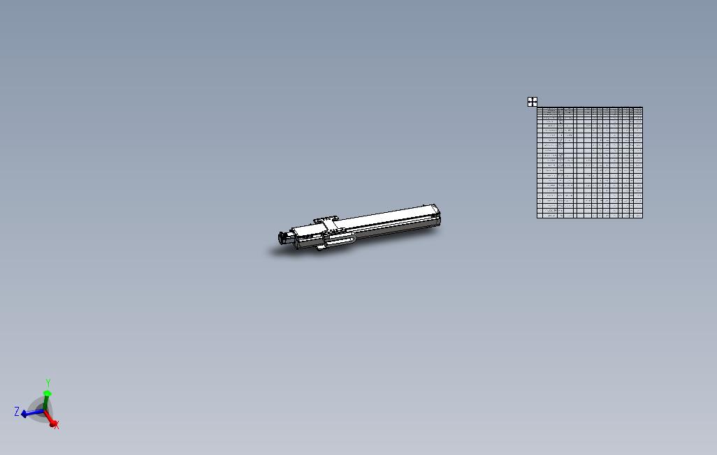 Y800伺服滚珠丝杠3D模型