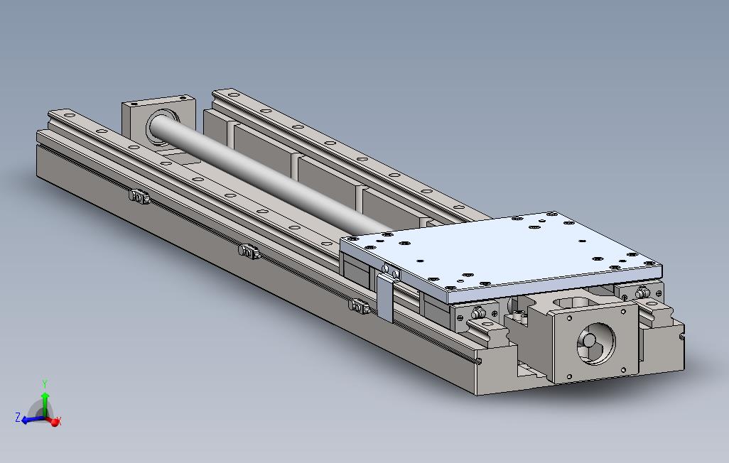 精密滚珠丝杠3D模型（SolidWorks设计