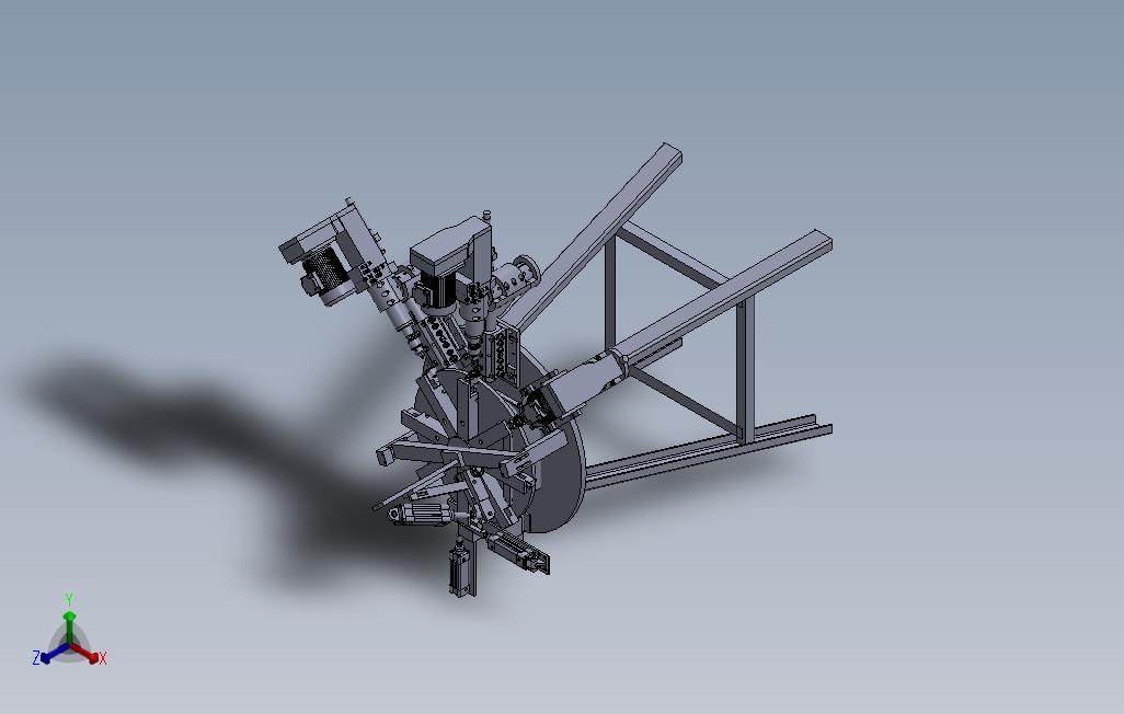 3轴自动钻孔机床3D模型_1100