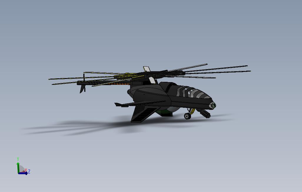 COBRA无人机模型3D图纸Solidworks设计