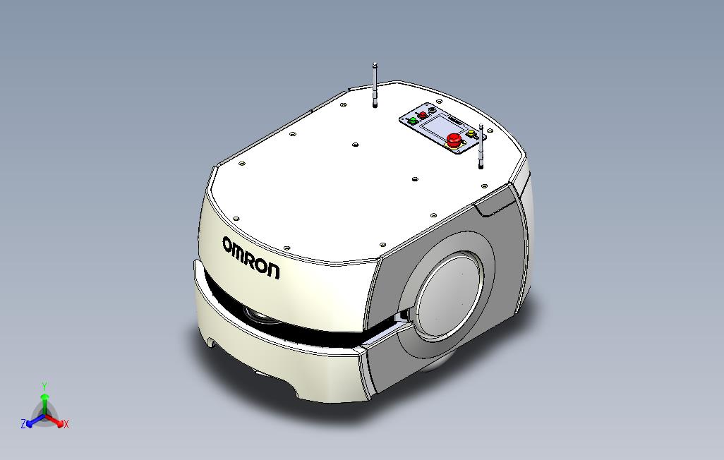 OmronLDCart欧姆龙AGV移动机器人车3D图纸STEP格式