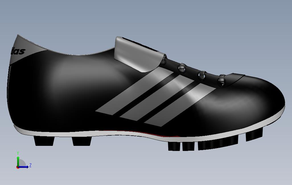 阿迪球鞋_SOLIDWORKS 2011_模型图纸下载 – 懒石网