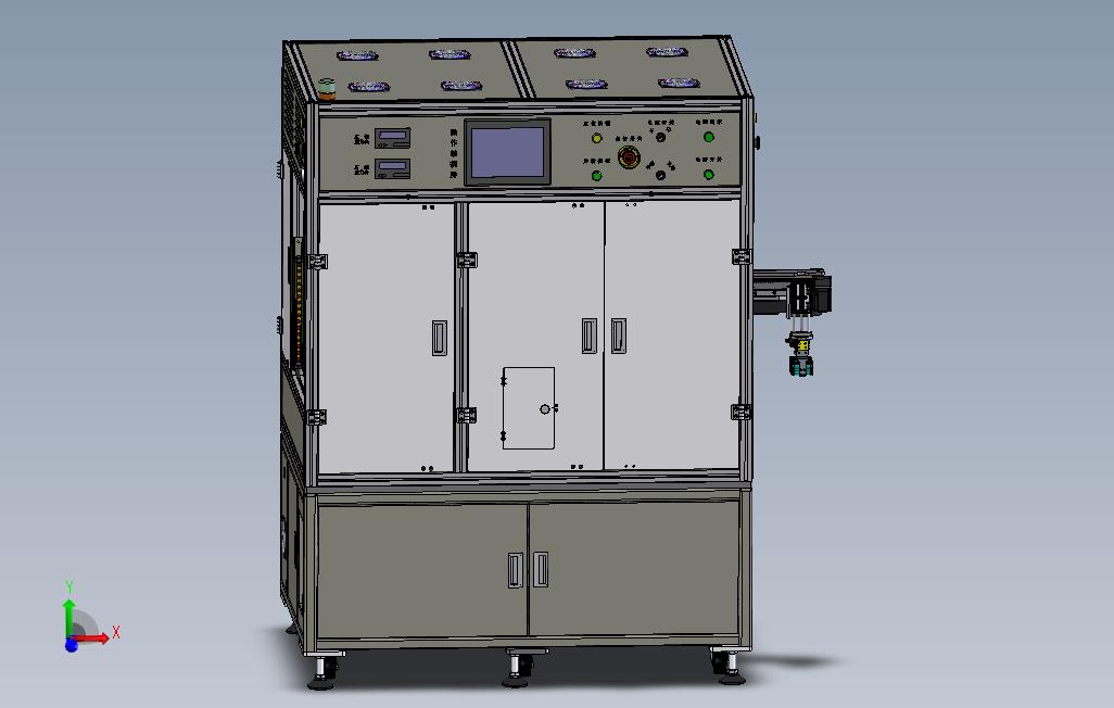 双工位锂电池自动碰焊机3D模型