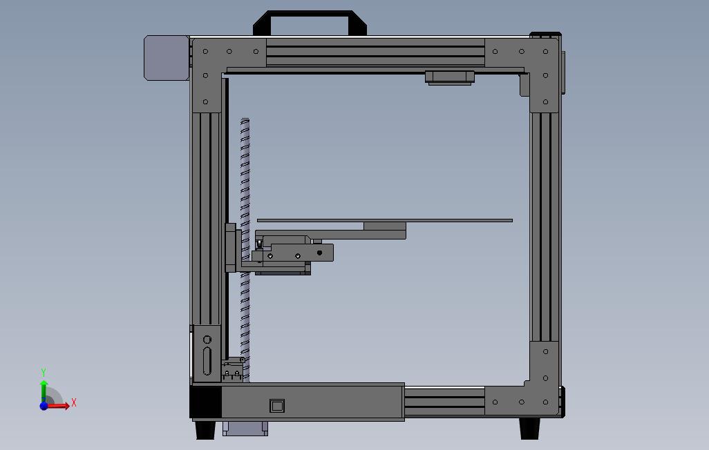 小型桌面3D打印机 正面视图