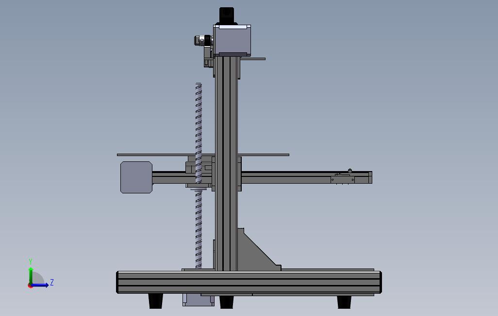 小型桌面3D打印机 左侧视图