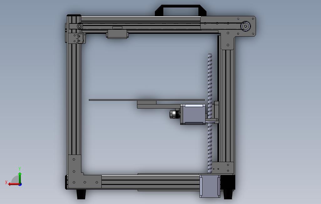 小型桌面3D打印机 背面视图