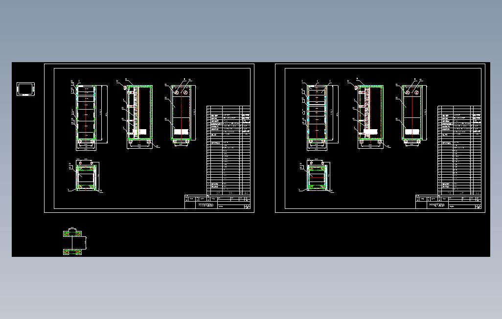 32U发射机柜cad
