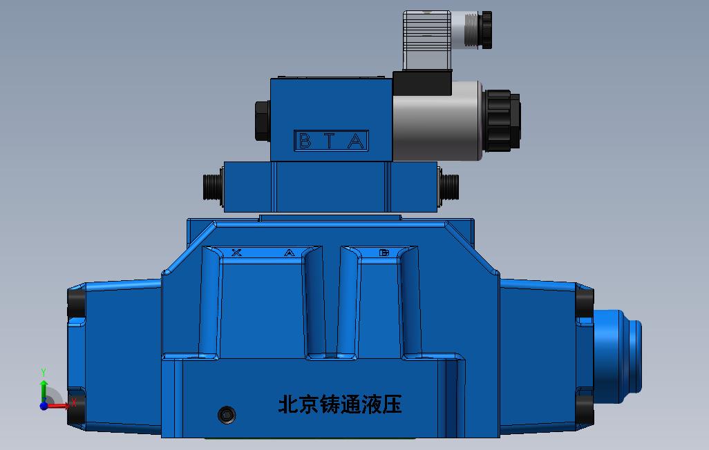 H-3WEH25-S电液换向阀 正面视图