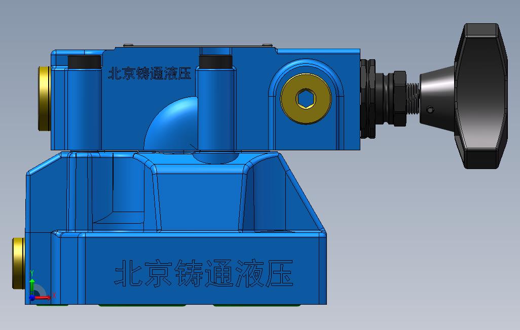 DB20-1先导式溢流阀 正面视图