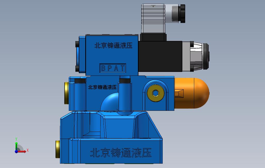 DBW20-2先导式电磁溢流阀 正面视图