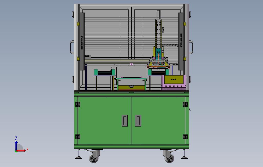 载具半自动翻板机（含工程图）sw17可编辑