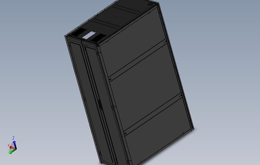 9折型材框架型通讯柜sw16可编辑