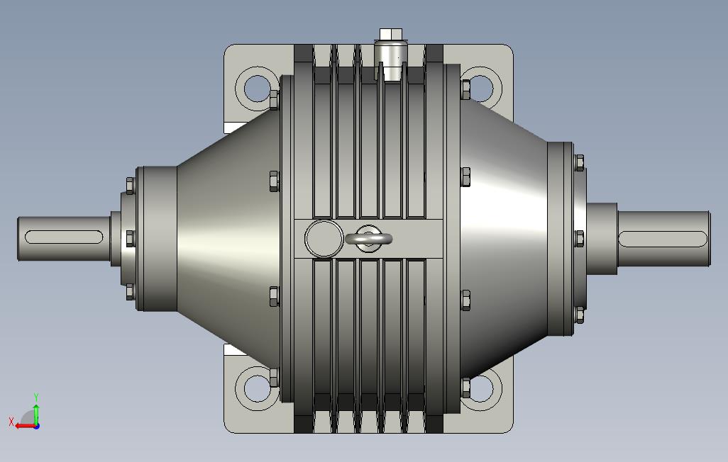 NGW31行星齿轮减速器ug10 背面视图