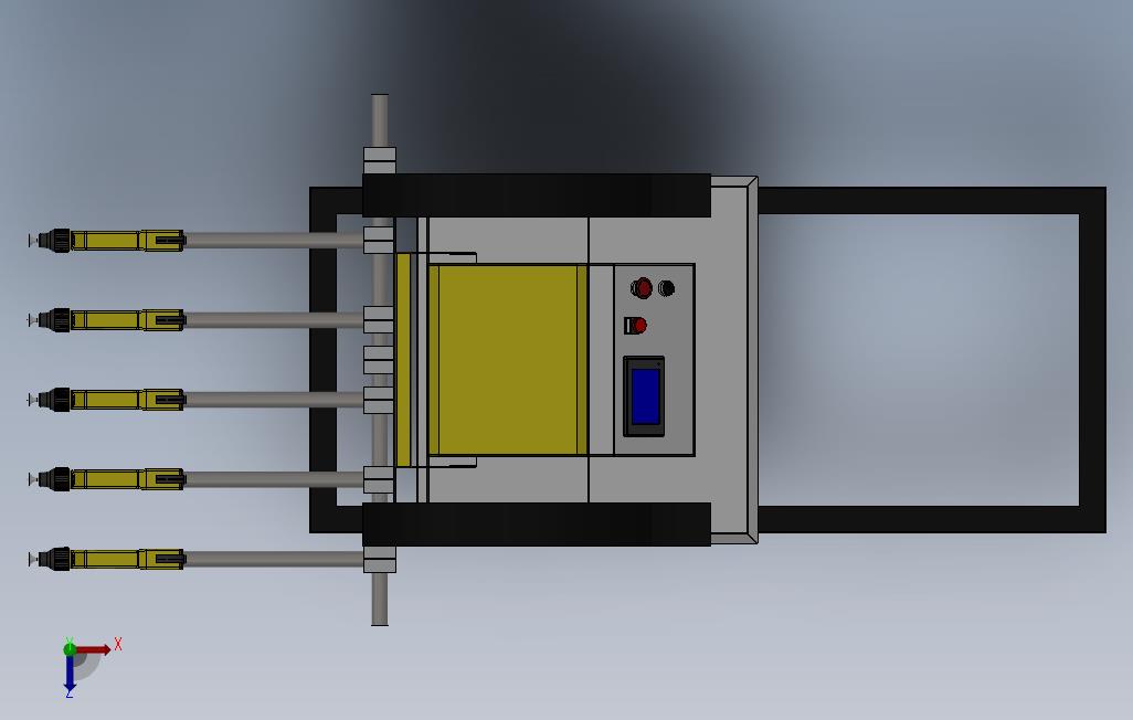 静电喷涂单轴往复机升降机sw13_SOLIDWORKS 2013_模型图纸下载 – 懒石网