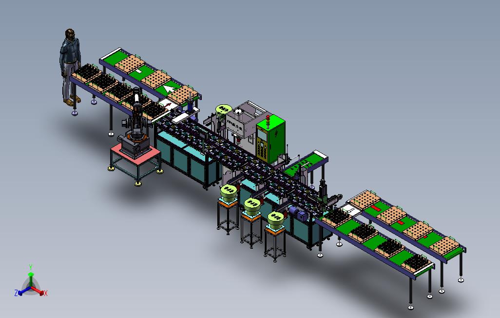 万向节机器人生产线3D图纸