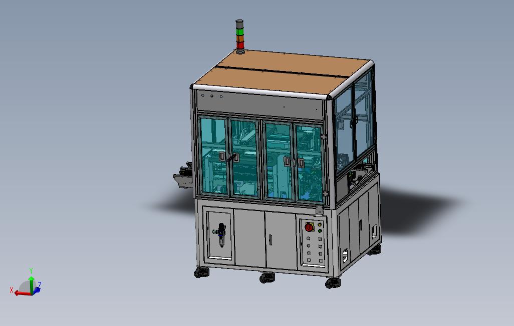 工装下料及翻转机（“夹爪式”输送线）3D模型