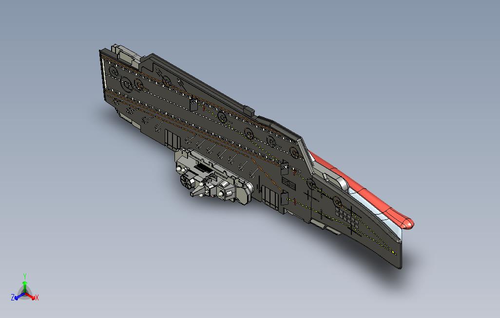 辽宁号航空母舰模型3D图纸UGNX9设计附IGSSTPX_TSTL格式