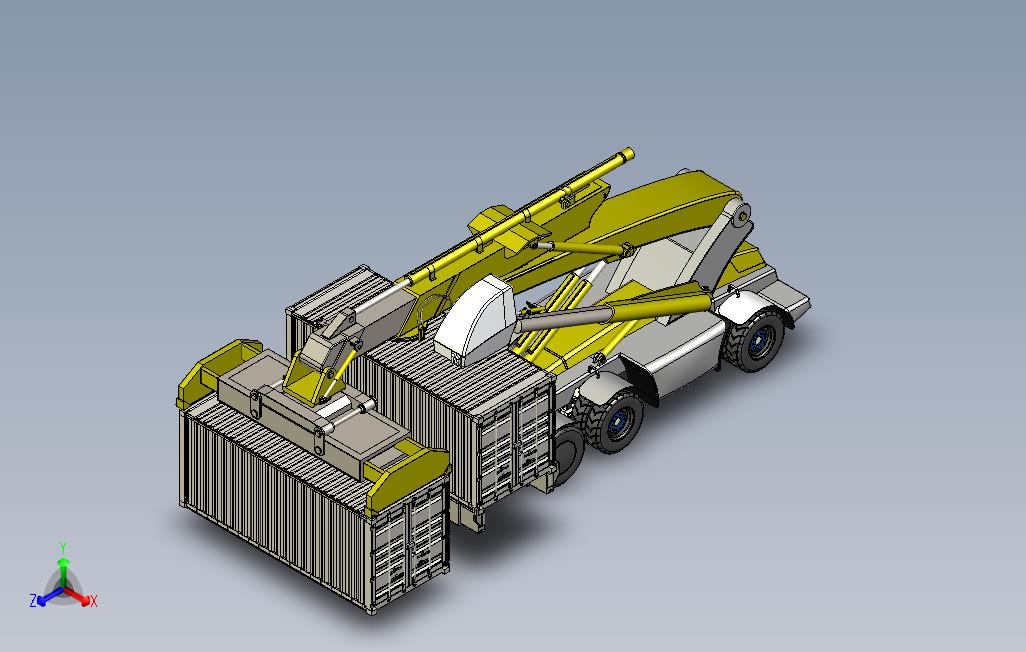 多輪吊車3D模型（SolidWorks设计