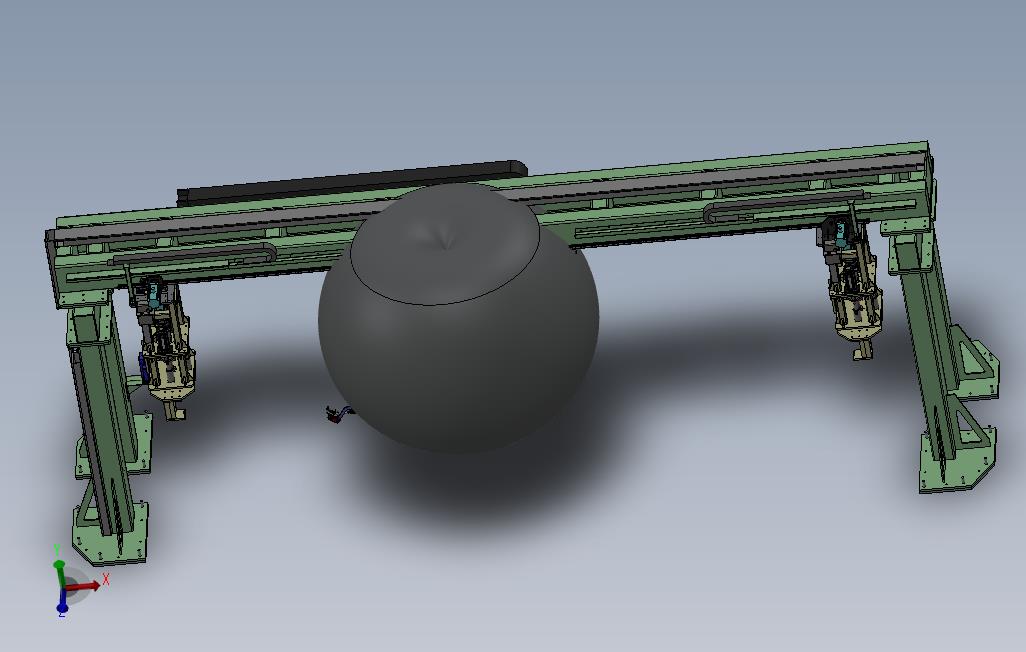 已生产龙门吊装机器人焊接设备3D模型（SolidWorks设计