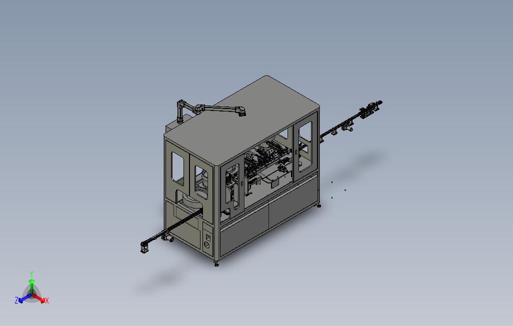 微动开关成品组装机、非标自动化机器3D模型（SolidWorks