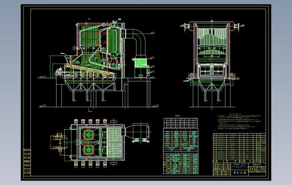 SHW新双锅筒横置式燃煤蒸汽锅炉CA图纸