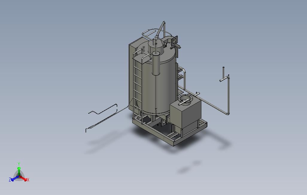 工业锅炉处理系统（SolidWorks设计