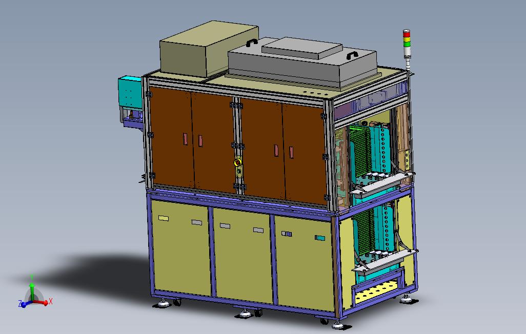 TRAY盘上料机3D模型_SolidWorks设计