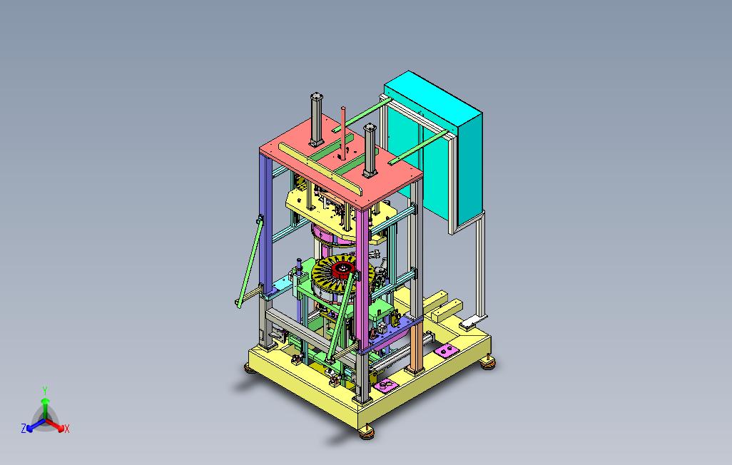 定子封装机3D图