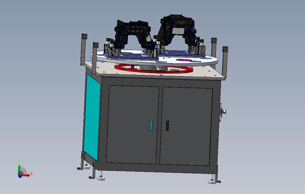 90°转弯滚筒线3D模型_设计