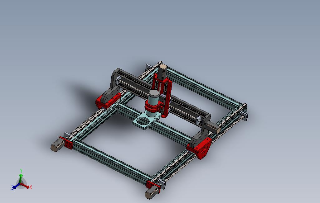 三轴CNC加工铣床模型3D模型设计