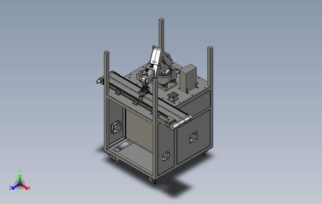 六轴机械手自动焊锡机3D模型设计