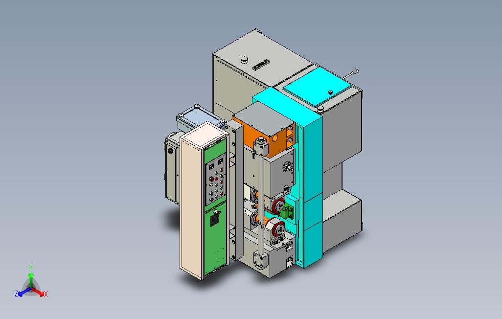 液压式滚丝机3D模型设计