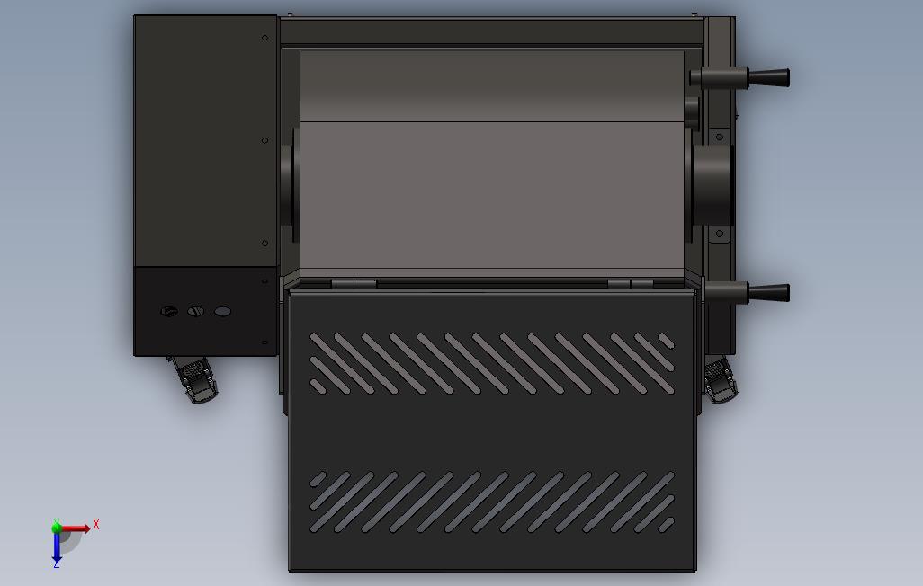 混合机3d模型3D模型(SolidWorks设计 俯视图