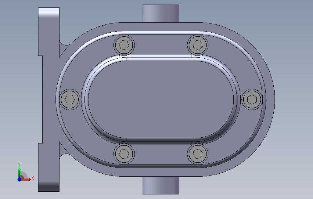 齿轮泵3D模型CAD图纸说明书3D模型(SolidWorks 正面视图