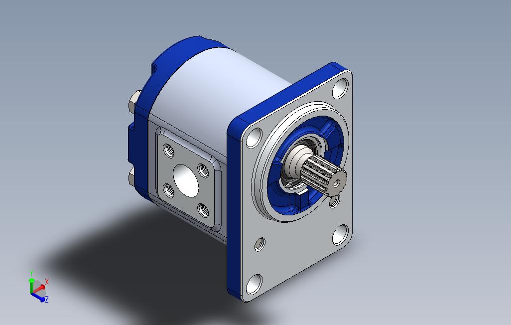 齿轮泵3D模型_SolidWorks设计